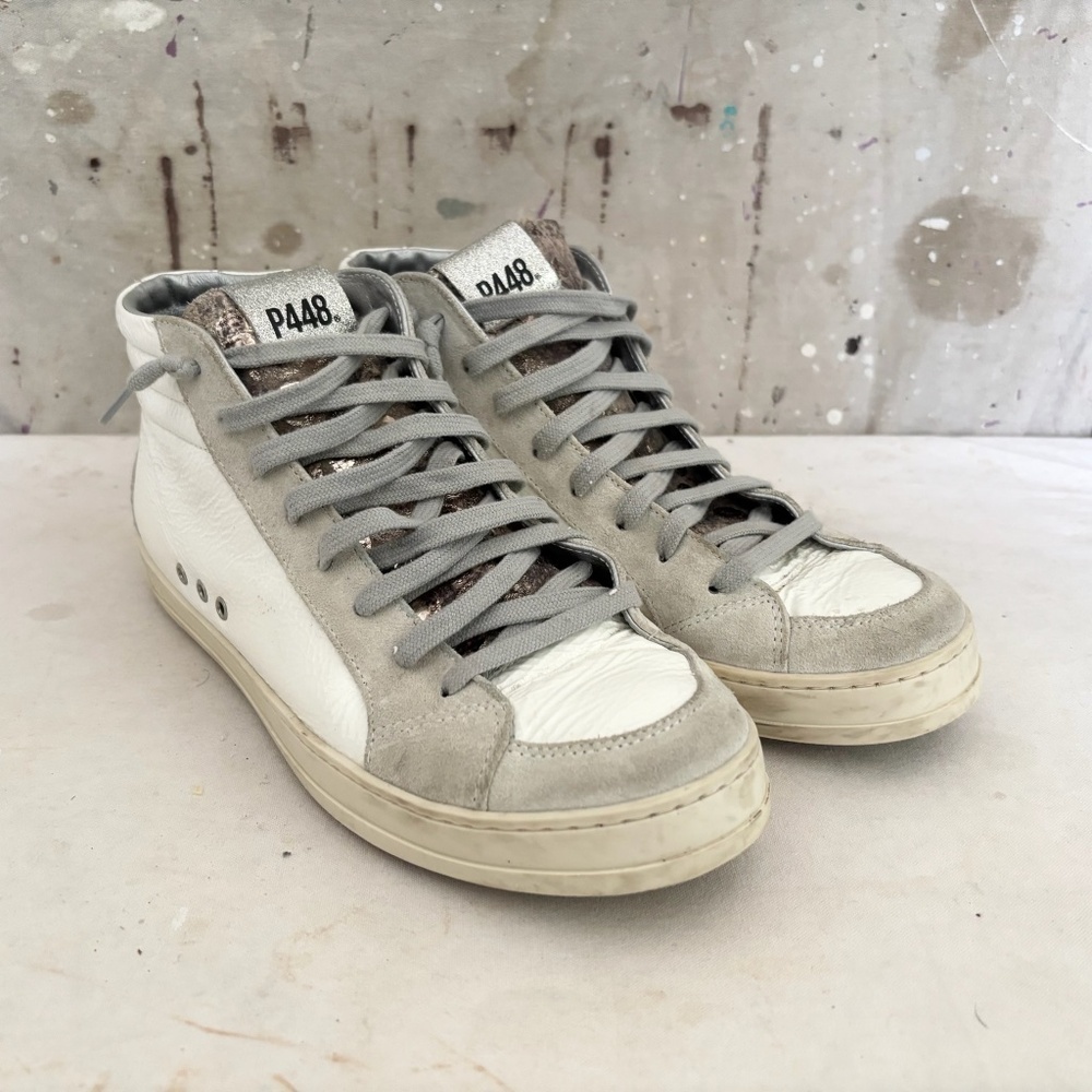 P448 Skate Sneakers In Patent Leather / Metallic